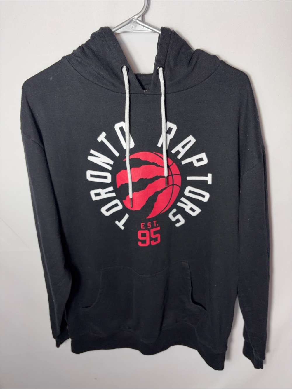NBA Black Hoodie with Red Toronto Raptors Emblem